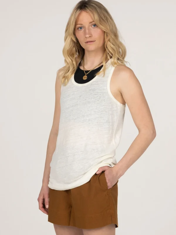 Riviera Linen Vest*Finisterre Clearance